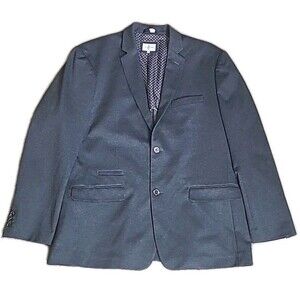 7 DIAMONDS Newport Blazer Mens XXL Grayish Blue Double Knit Stretch Jacket EUC